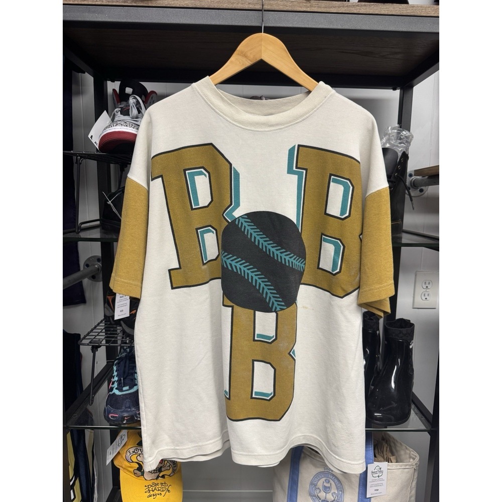 Vintage 90s Birmingham Black Barons NLB Negro League Baseball AOP T Shirt XXL